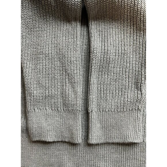 Vtg Lauren Ralph Lauren Sweater Womens L Gray Layered Shirttail Hem Cotton Knit - Picture 8 of 8